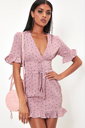  The ruffles make this mini super-cute