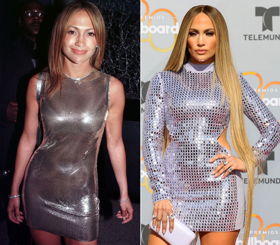 Jenny first wore metallic back in 1999 and she proved she can definitely still pull off the look at the Latin Billboard Music Awards in April