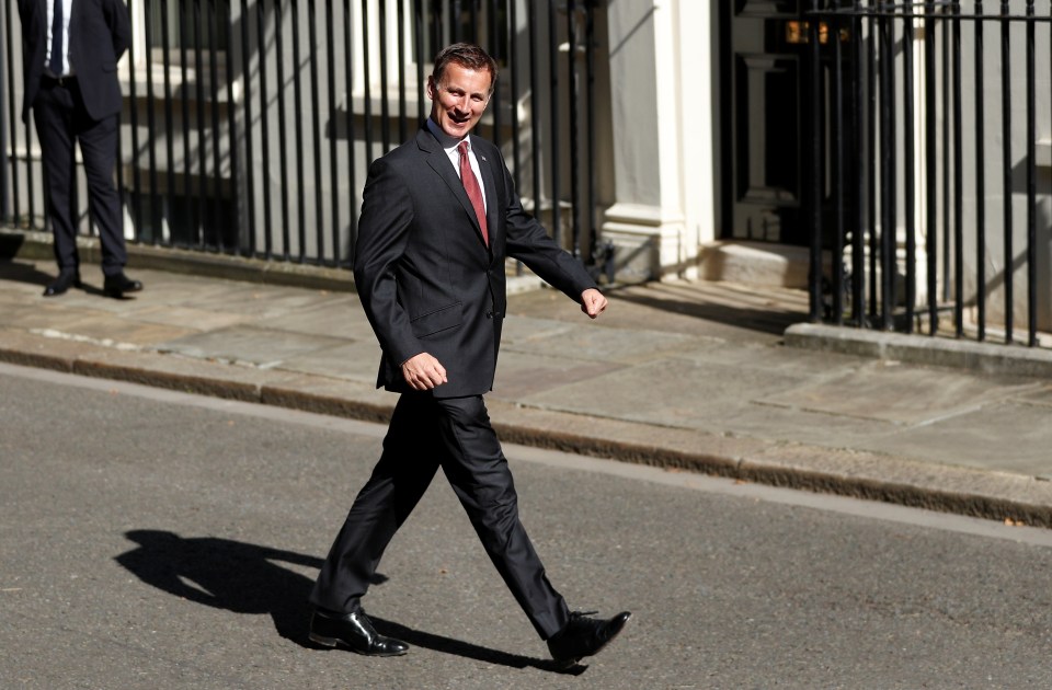  Jeremy Hunt arriving for Theresa May's final Cabinet meeting today