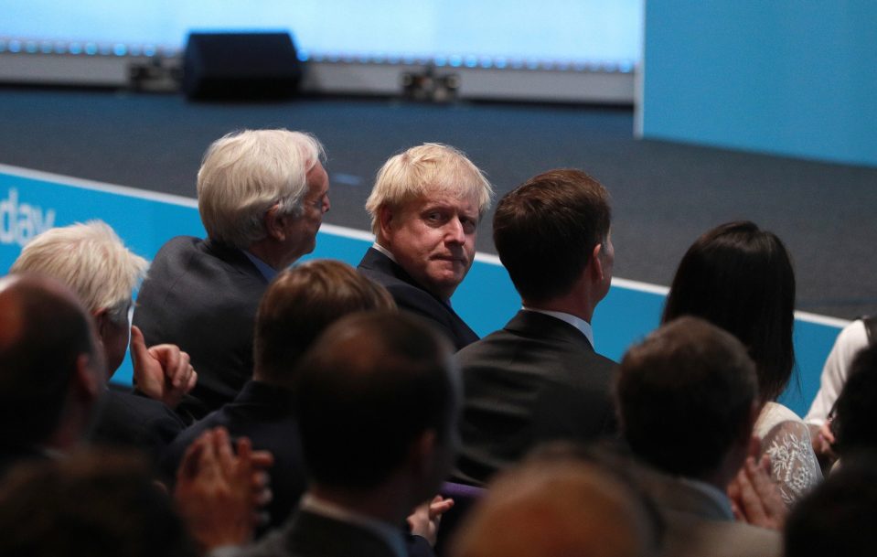  Boris sitting in the audience shortly before being named the winner