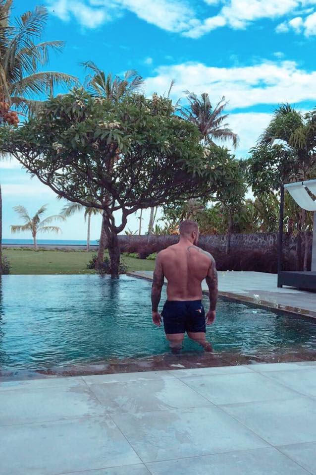  The convict has been living the life of luxury in Bali ever since his departure from the UK