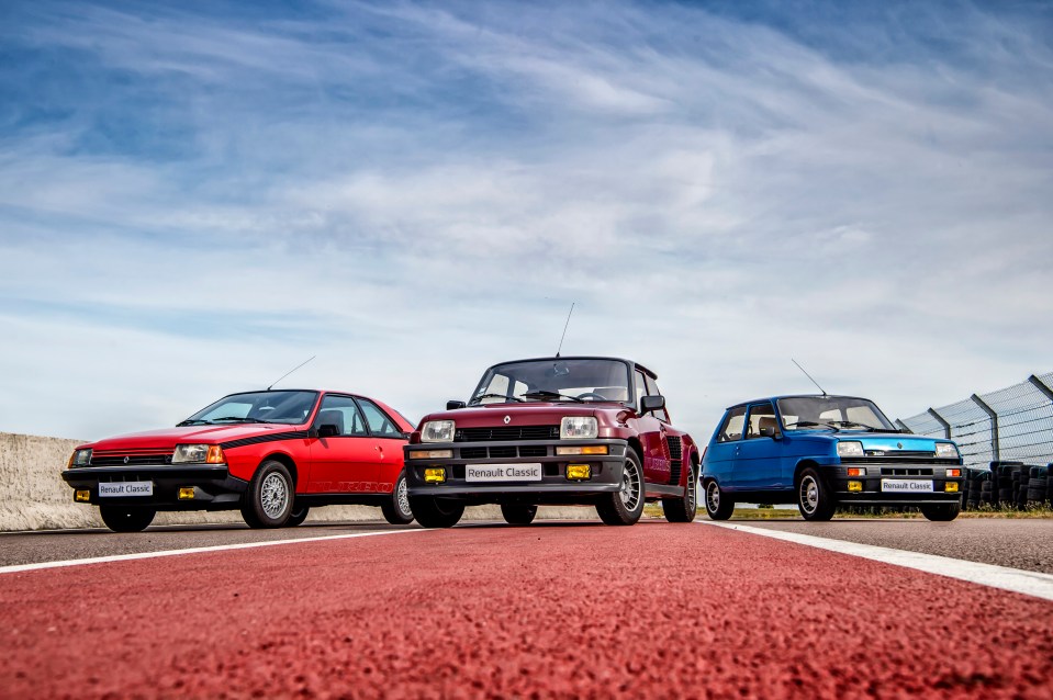  From left to right: Fuego Turbo, Turbo 2 and the Gordini Turbo