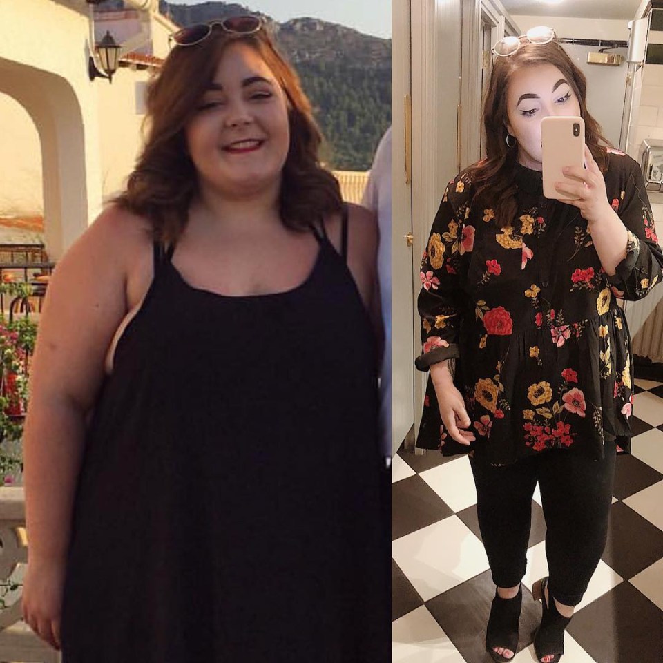  Since cutting carbs, Shannon has dropped to 16st 3lbs and now wears a size 16