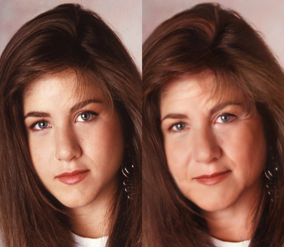 Technology has shown what she would look like if she aged over the past 20 years