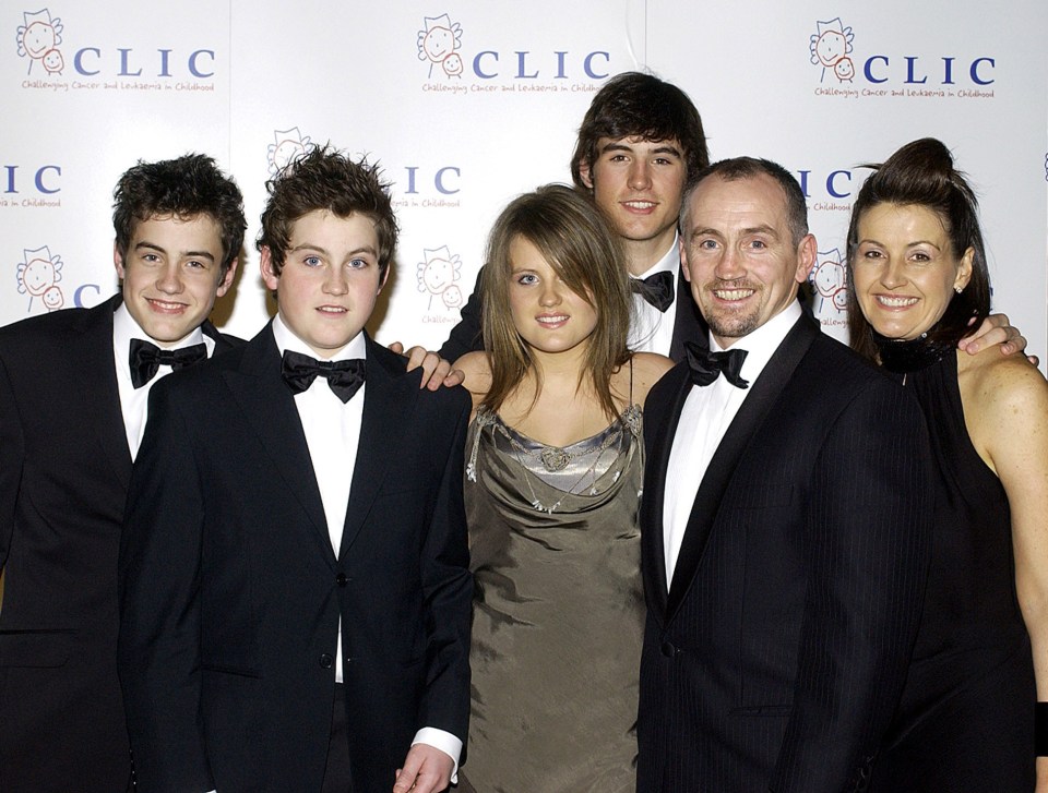  Danika, pictured in 2003, had three brothers - Shane, Jake and Blain - who are all involved with the family boxing business