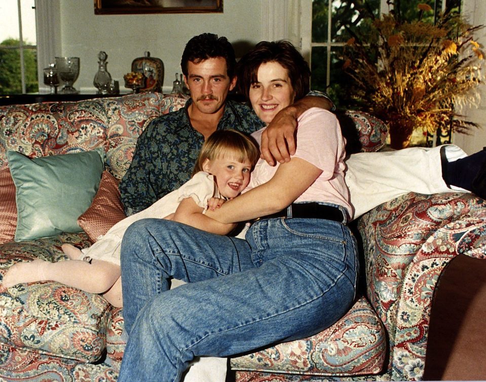  Dad Barry and mum Sandra cuddle their only daughter, Danika