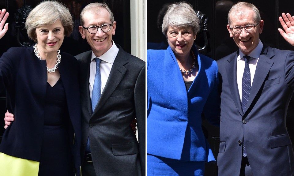  Then and now... the PM going in and coming out of Downing Street