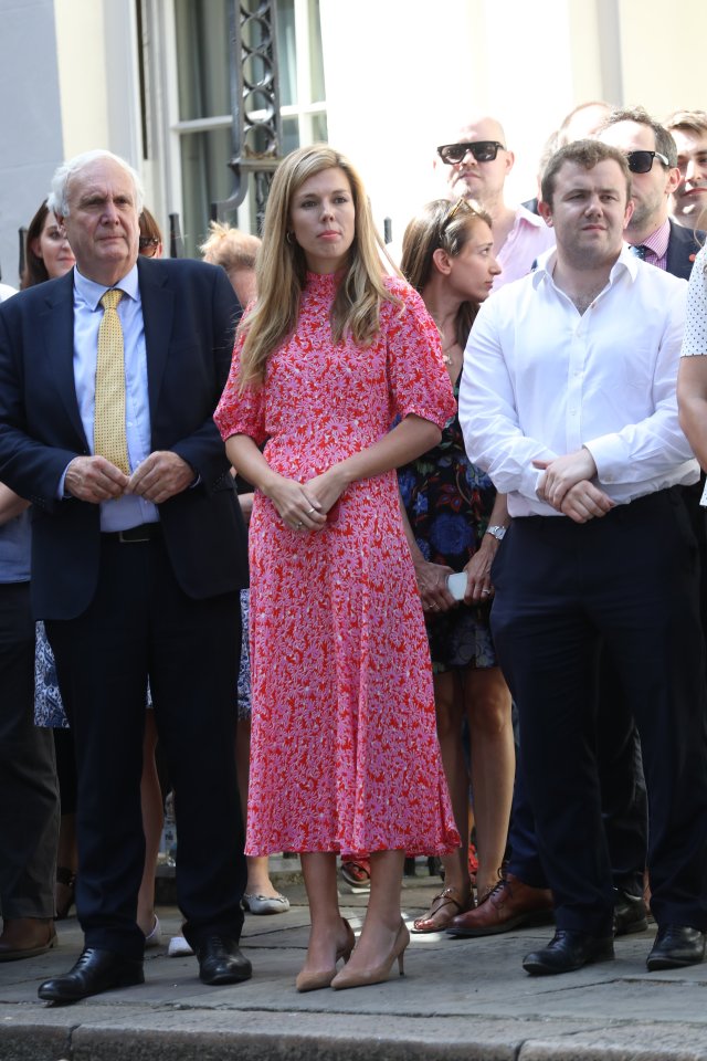  Carrie Symonds was seen waiting for Boris in Downing Street