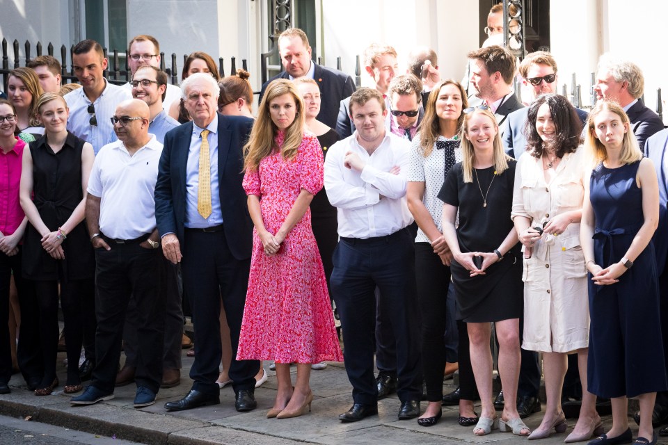  Carrie Symonds was seen outside No10 today