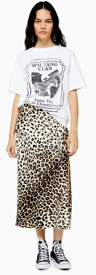 The leopard skirt is set to fly off the shelves