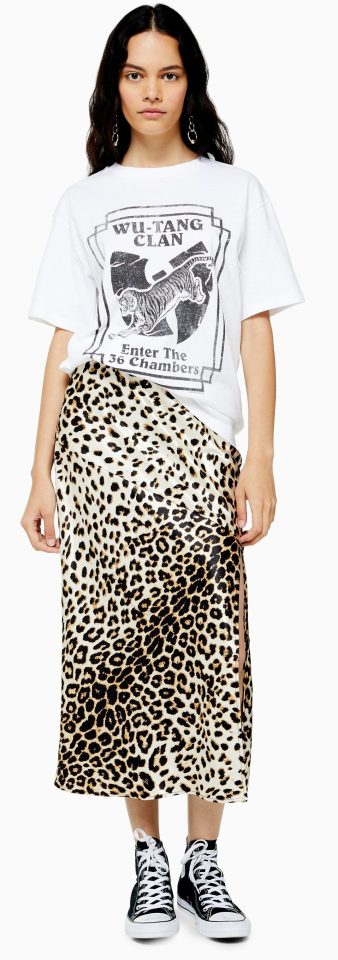  The leopard skirt is set to fly off the shelves