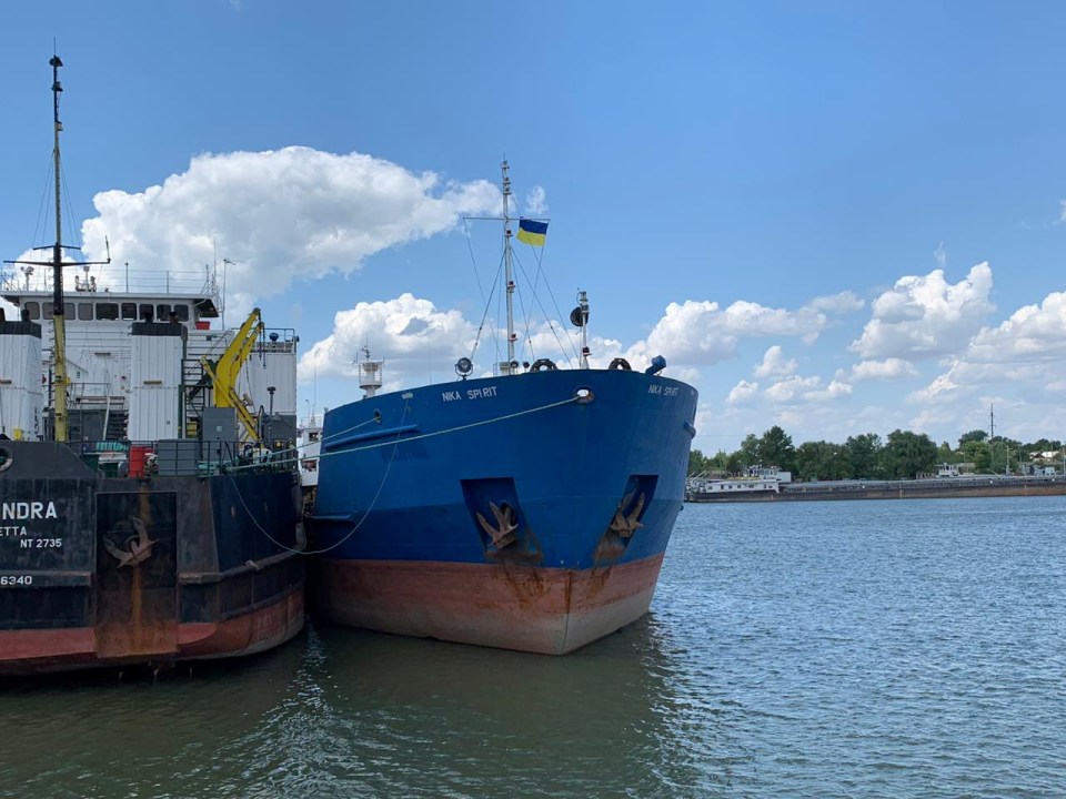  The Ukrainian security service said the vessel had entered Ukraine under its new name, the Nika Spirit, 'to cover its involvement in illegal actions'.