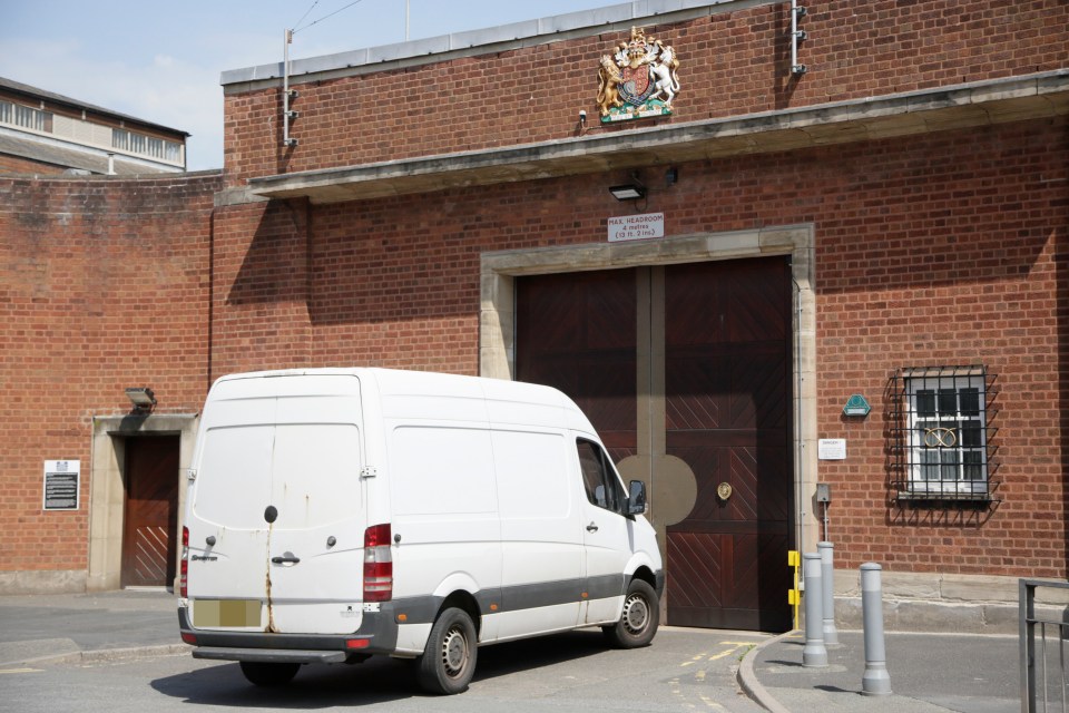  The goats arrived by van at HMP Stafford, where sex offenders are locked up