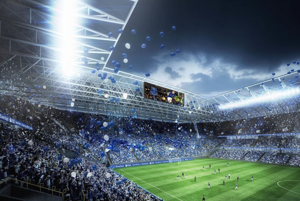  The design include the 13,000-seat South Stand, hoping to emulate Borussia Dortmund's ground and create a nosy 'Blue Wall'