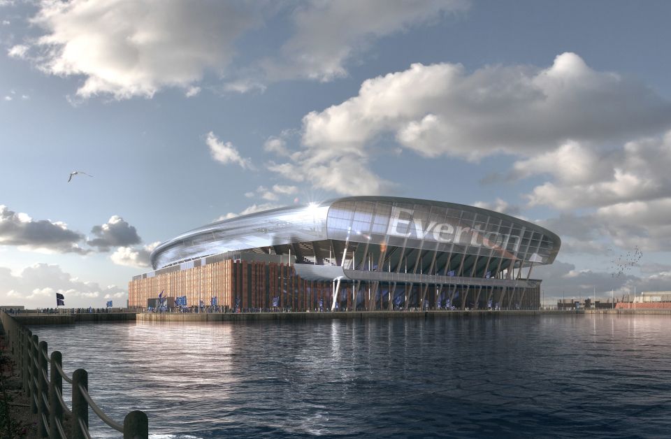  Everton have unveiled plans for their stunning new £500m stadium located on the unused Bramley-Moore Dock site