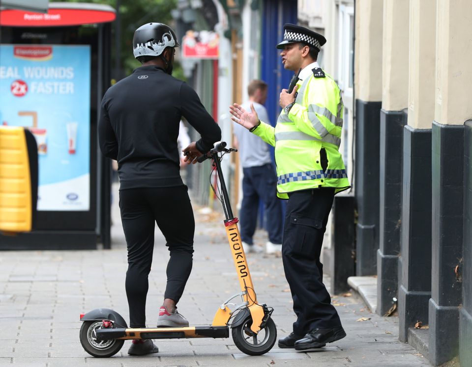  Officers in Islington, London, have been giving warnings and talking to riders about the risks with the electric vehicles