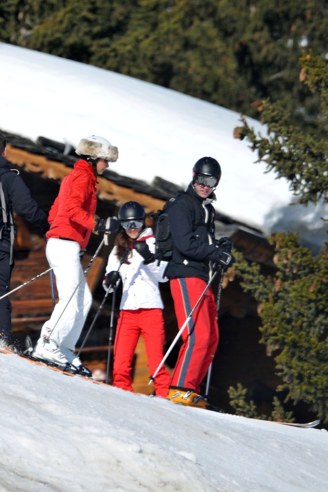 He was spotted joining them on a family ski holiday in Sweden in 2012