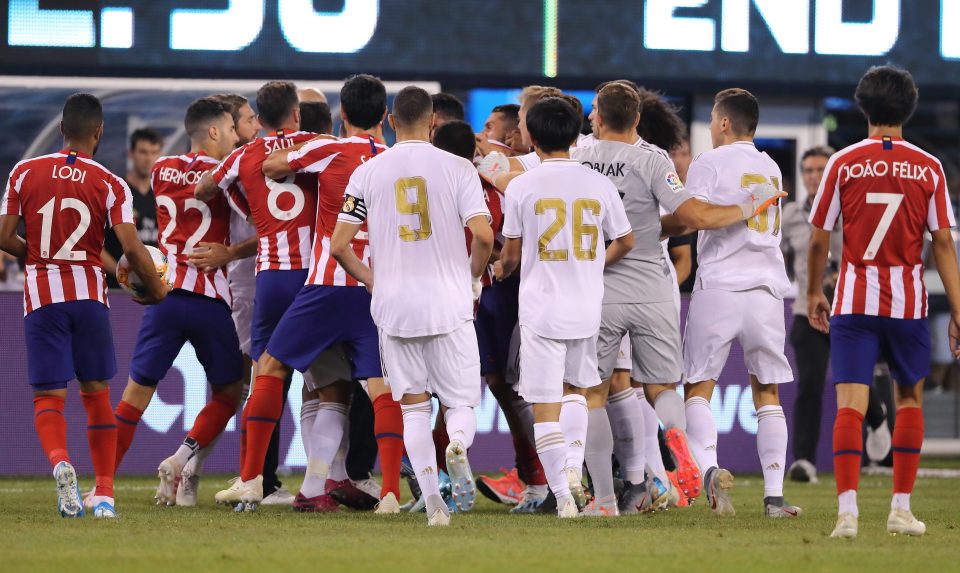 Atleti and Real players clashed in the prestige friendly at the MetLife Stadium in New York