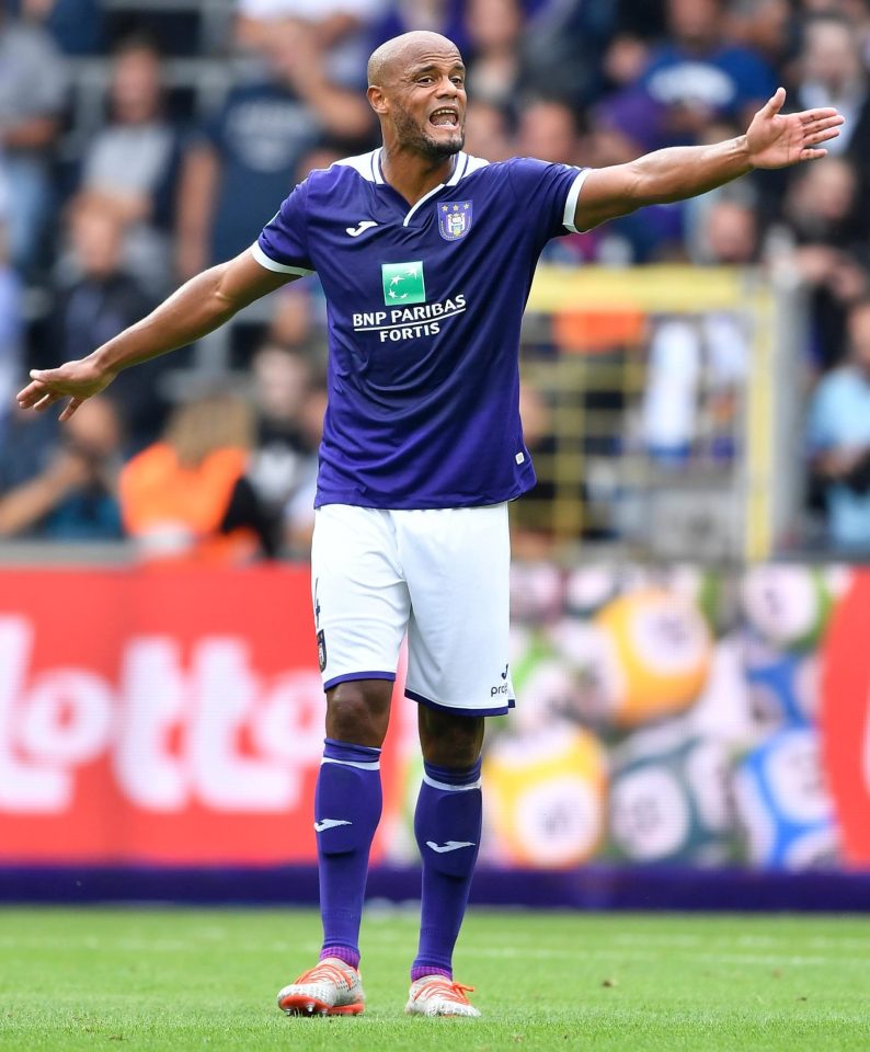  Vincent Kompany lost his first game as player-manager of Anderlecht