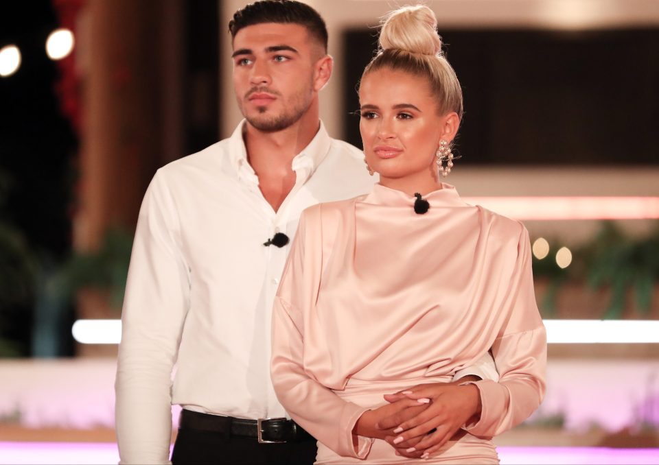  Molly-Mae and Tommy wait to find out whether they've won the Love Island final