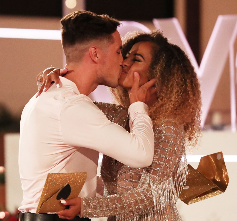 Greg and Amber kissed after winning Love Island 2019