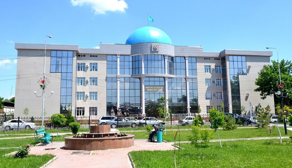  Shymkent courthouse in Kazakhstan, where the married father was sentenced