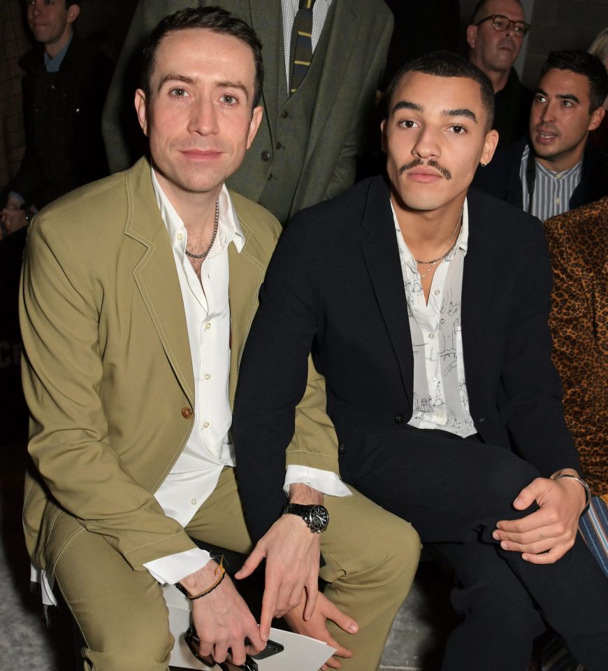  The pair holding hands at London Fashion Week in February