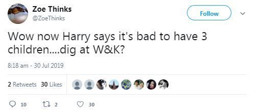 Over on Twitter, people have been reading into Harry’s words