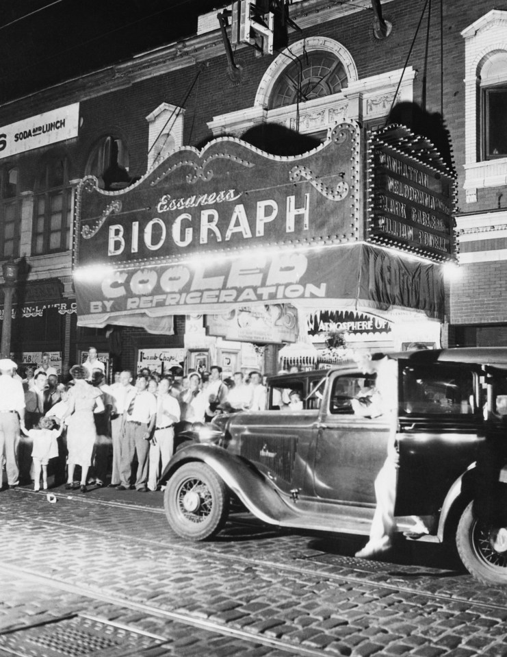  The gangster was gunned down outside the Biograph theatre in Chicago in July 1934