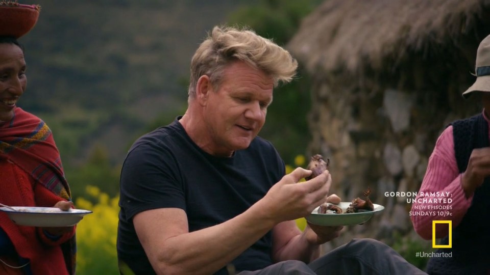  The foul-mouthed TV chef in Gordon Ramsay Uncharted