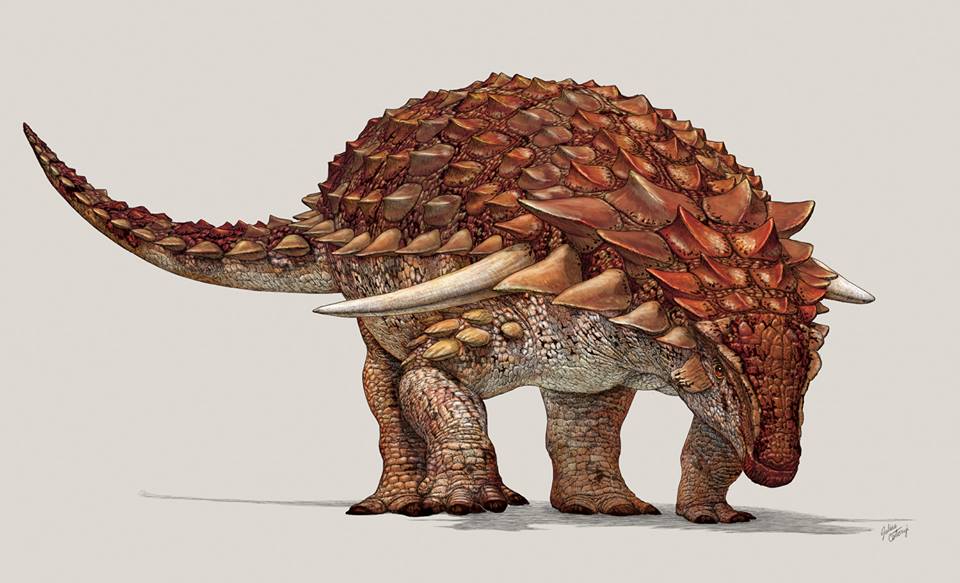 The nodosaur was a planet-eater that weighed as much as a small car (artist’s impression)