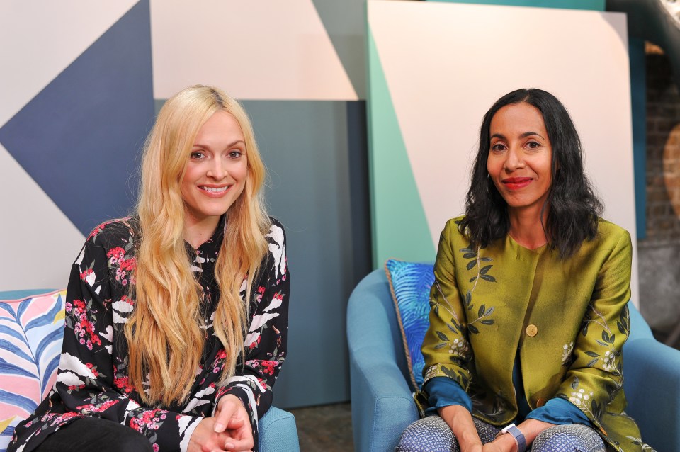  Fearne Cotton with editor-in-chief of Elle Decoration magazine Michelle Ogundehin