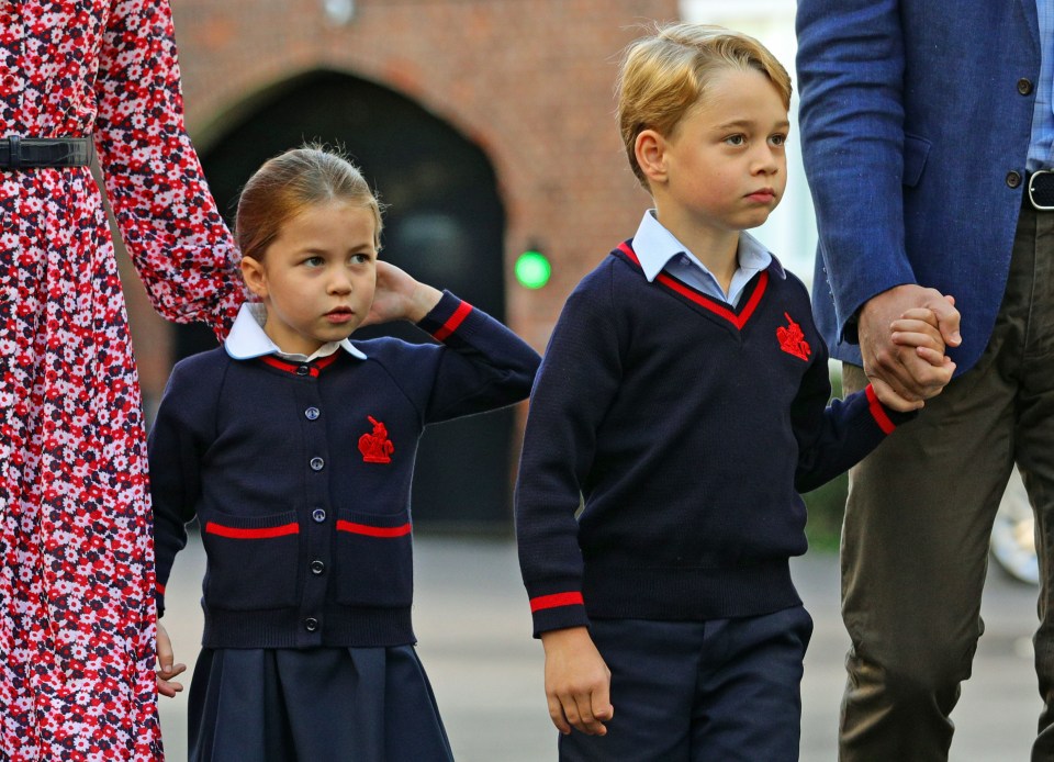 The Cambridge family left Prince Louis at home for the first drop off