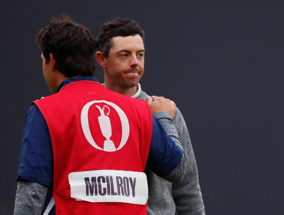  Rory McIlroy missed the cut by one shot at The Open despite an amazing second round comeback