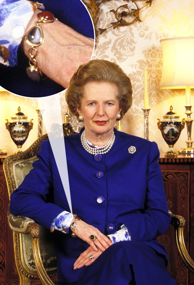 The wrist-piece looks identical to the one Mrs Thatcher used to wear when in power