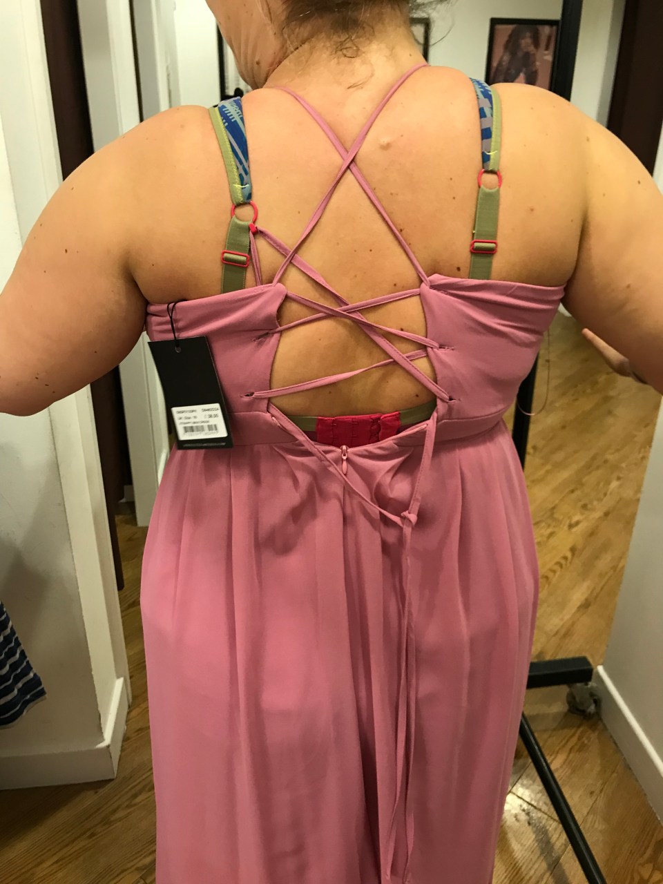 Kelly went on a search to find the right bridesmaid dress after the bride’s initial pick was unflattering on her figure