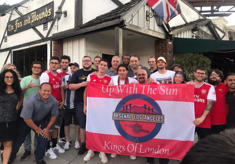  Hector Bellerin joined Arsenal supporters in the boozer to watch his team-mates in action against Colorado Rapids today