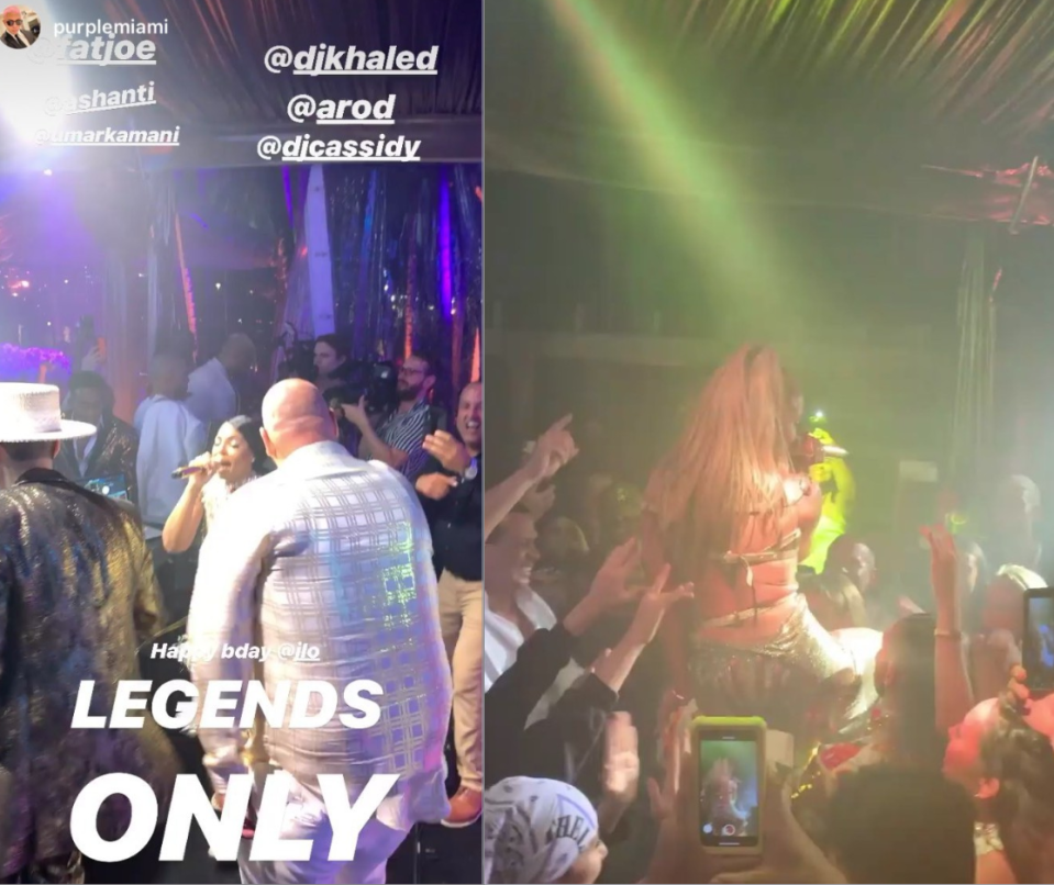  Ashanti and Fat Joe performed for the crowd