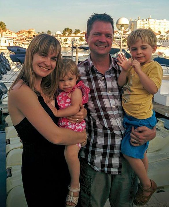  Emma Amoscato and her husband Carl have two kids with allergies. James had a severe reaction while on holiday which left them terrified