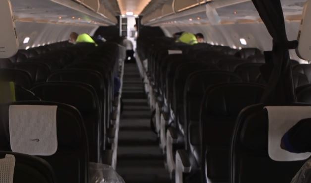 Cleaning always takes place from the back even if passengers are still on board