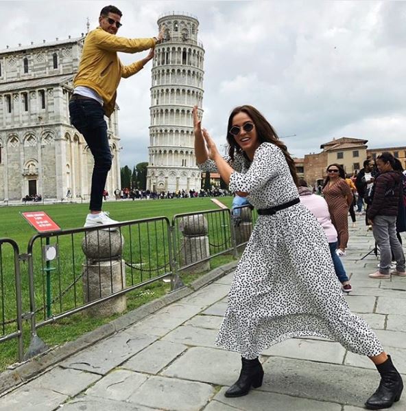  Vicky shared this picture of her and Scott on Celebrity Coach Trip