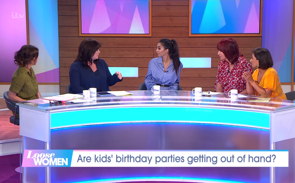 Faryal was quizzed on Loose Women this lunchtime