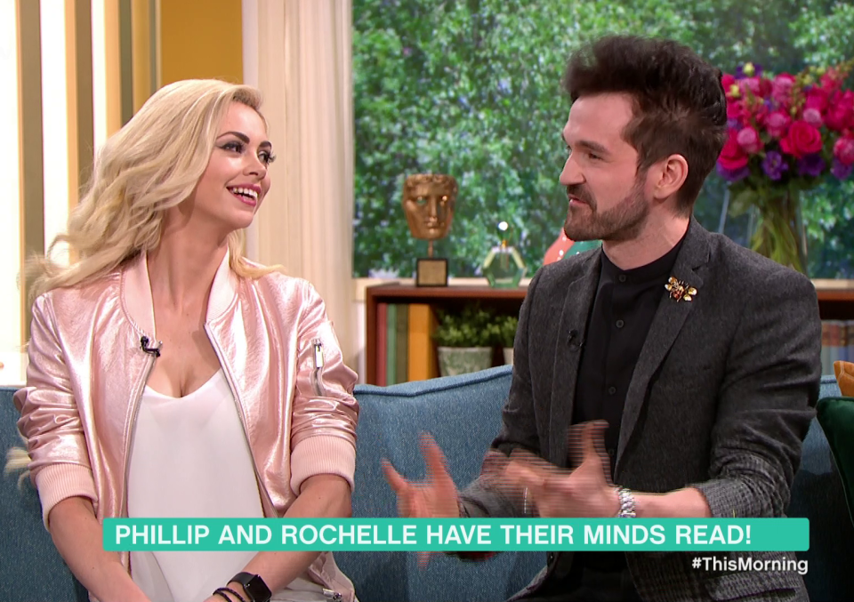  Mind-reading couple Colin and Chloe were on the show today