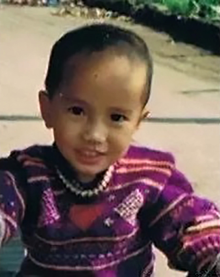  Yu Weifeng shortly before his disappearance aged three