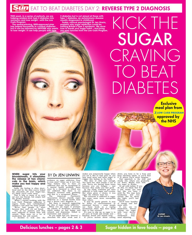  The Sun's diabetes pull-out in Sunday's paper