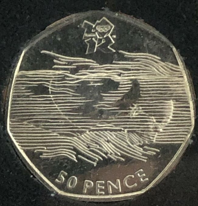  The 50p was an error coin accidentally released ahead of the London 2012 Olympics