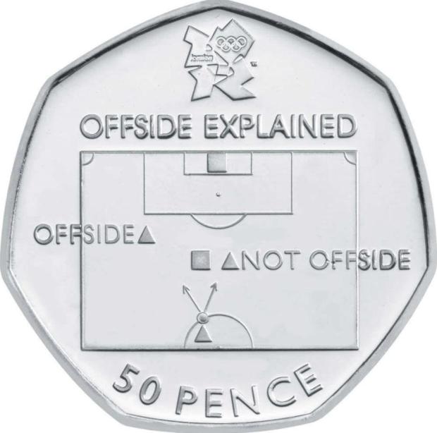  The football coin was the most talked about Olympic version because it explains the off-side rule