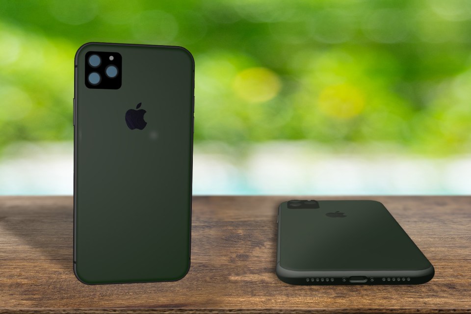  A Sun Online mock-up of what the new matte dark green iPhone could look like