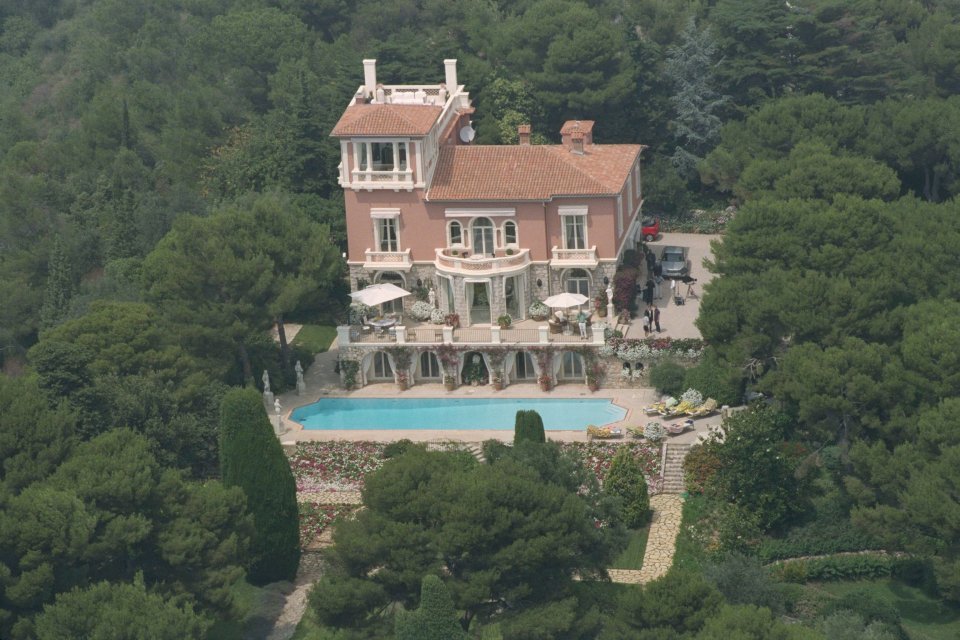  The couple flew to Nice to stay at Elton's incredible £15million pad