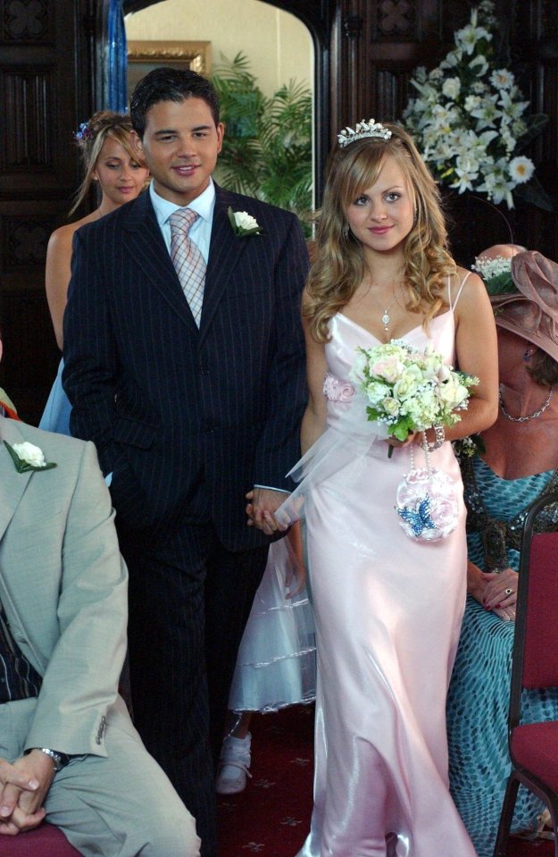  Tina and Ryan's character's Sarah and Jason married on the ITV soap